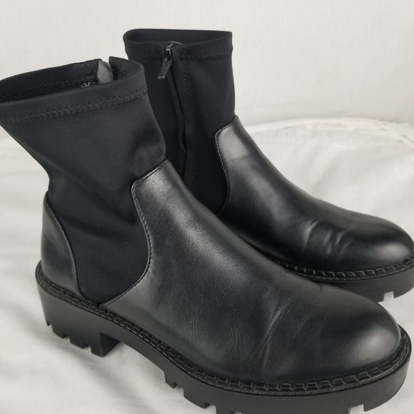 Zara Platform Chunky Side-Zip Booties - Picture 3 of 8